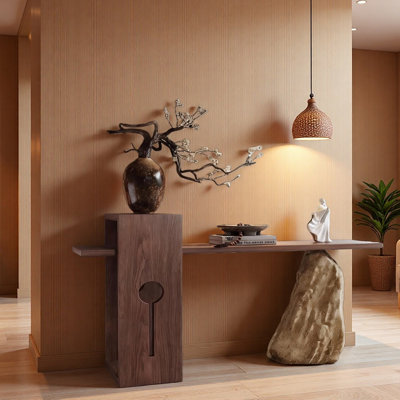 Table d'entrée en bois massif de style chinois antique
