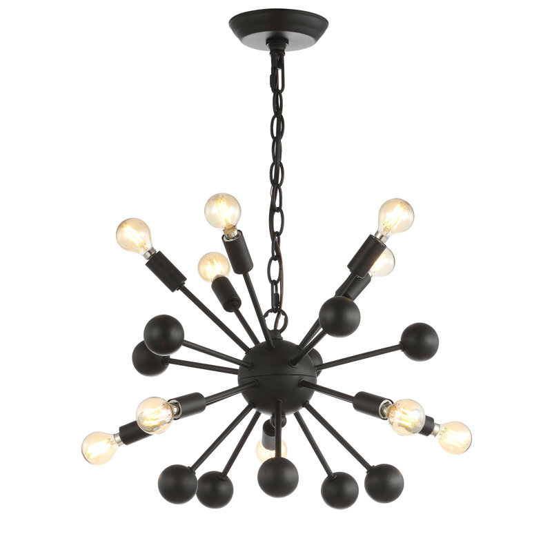 Luminaire sphère suspendu unique 10 lumières Ibraheem