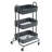 3 Tier Rolling Cart for home, Metal Mesh Storage Organizer Mobile Utility Carts with Wheels Caster-70156483