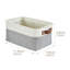 Decomomo Foldable Storage Bin | Collapsible Sturdy Cationic Fabric Storage Basket Cube W/Handles-1283439406