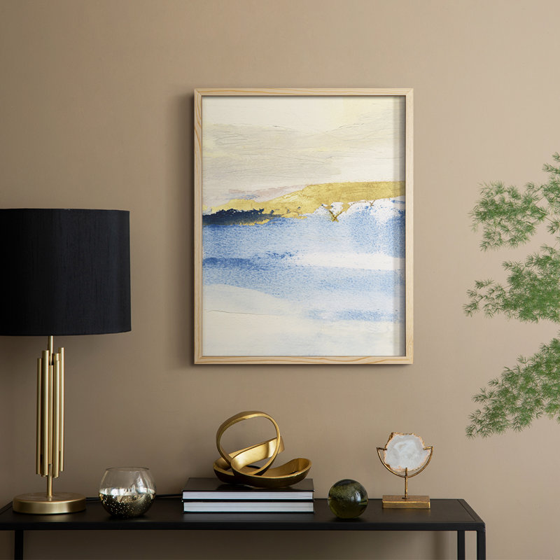 Pampa I, reproduction encadrée - bois massif, H 21 po x l 17 po