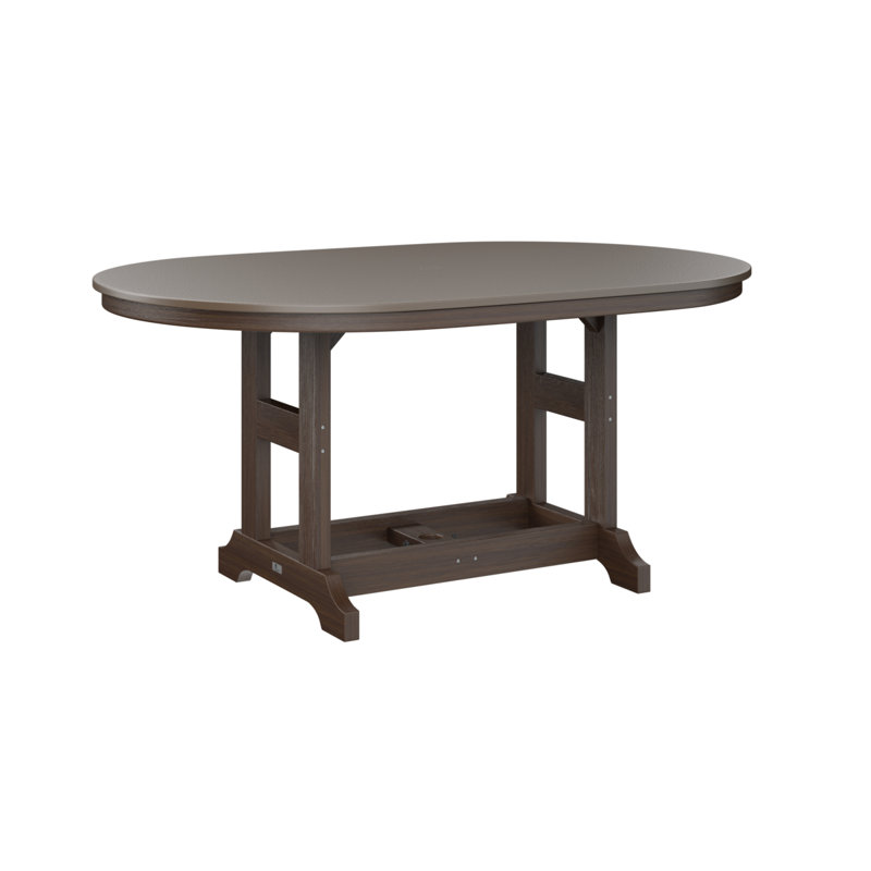 Table de salle à manger Berlin Classic, Bronze martelé, Imbuia