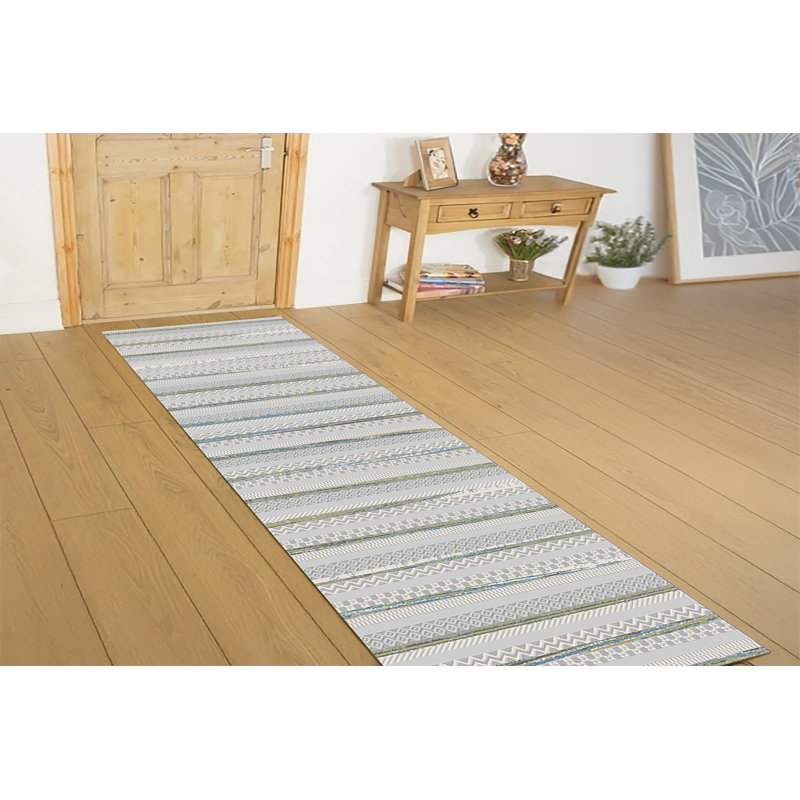 Tapis gris Mcmullan, Tapis de couloir 2 pi 2 po x 7 pi 7 po