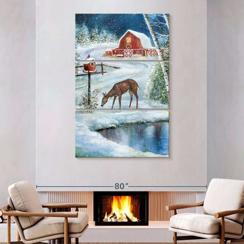 Lelend Holiday Skating, 74" H x 48" W