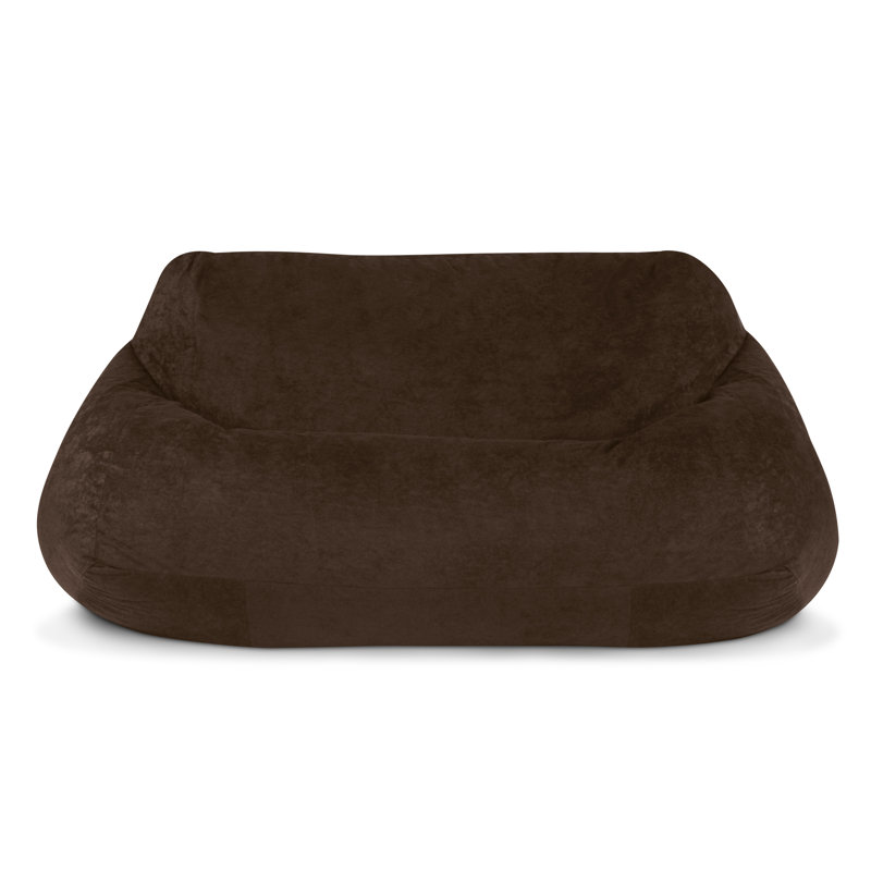 Pouf divan, Peluche brune