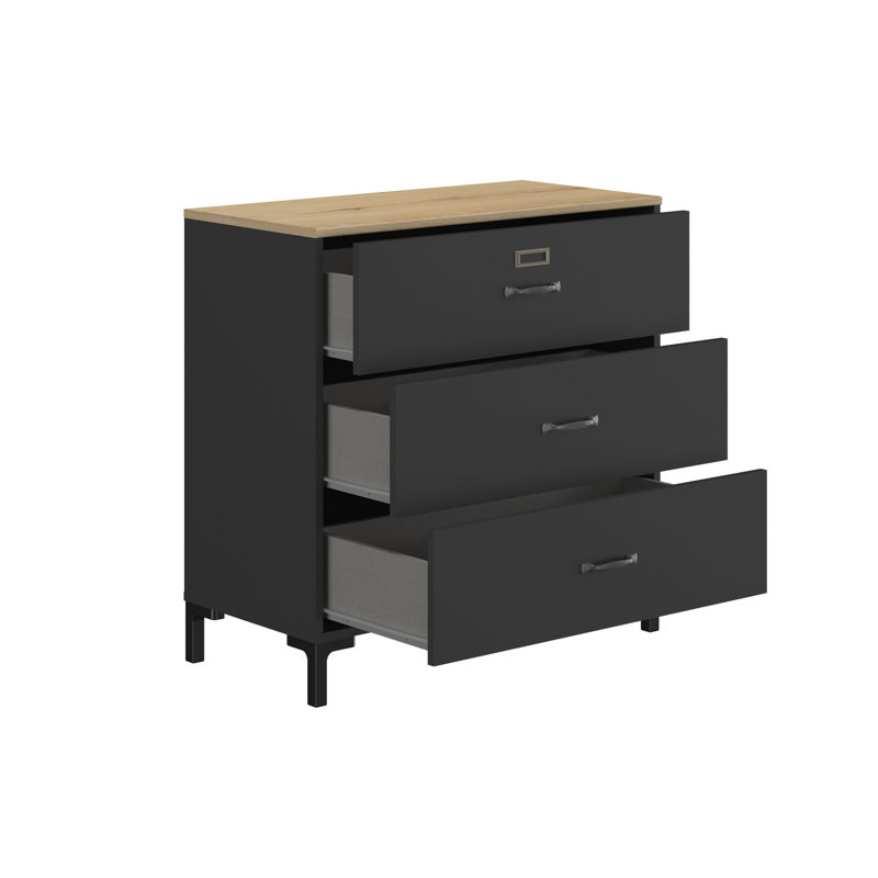 Finchamp 81cm W 3 - Drawer Chest of Drawers