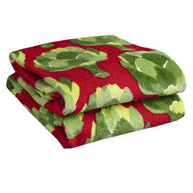 T-fal Textiles Apples Fiber Reactive Print Kitchen Dishcloth