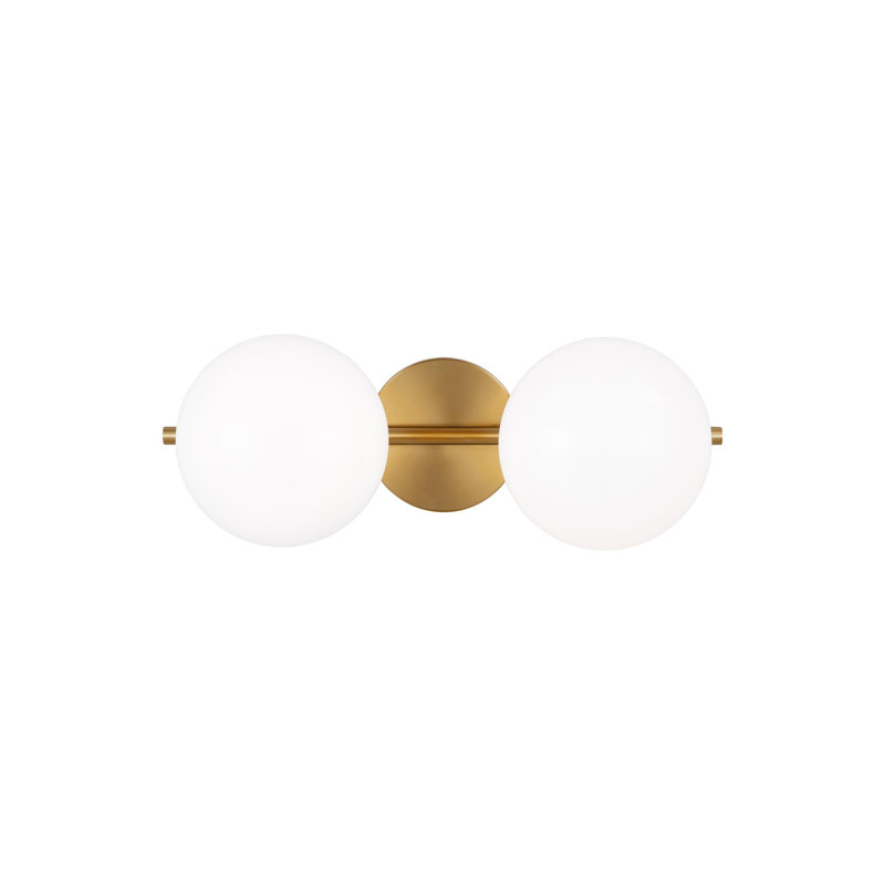 Éclairage pour meuble-lavabo à 2 lumières à intensité variable Vibi, Bronze brillant