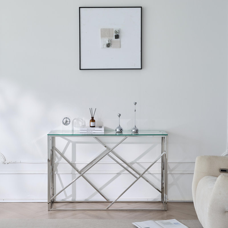 Glass Top CONSOLE TABLE
