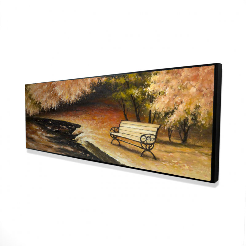 " Park Bench By Fall "