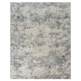 Gray Samoke Transitional Wool & Silk Rug - 8'11" x 12'