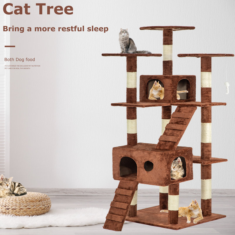 Arbre à chat Fryar 72 ", Brun