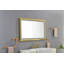 Miroir de salle de bain 48 po x 30 po à DEL avec cadre en aluminium (miroir inclus seulement)