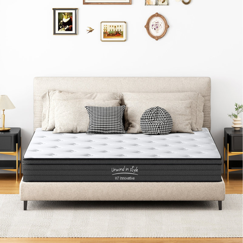 Matelas hybride mi-ferme, 10", Grand lit