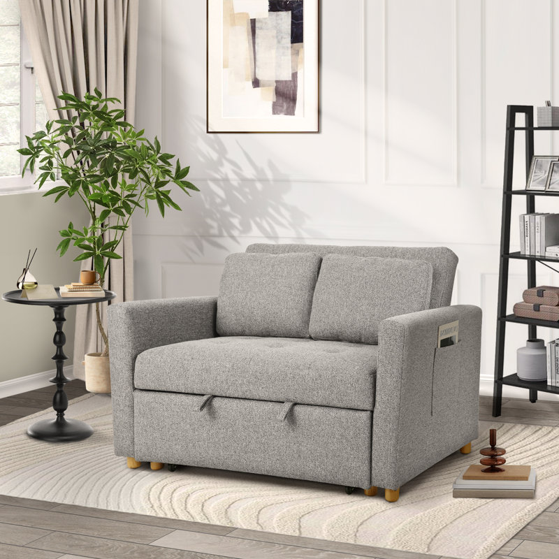 Canapé-lit l 48,5 po Shortridge, Gris