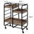 Washed Serving Cart With 3 Adjustable Trays-1688323085