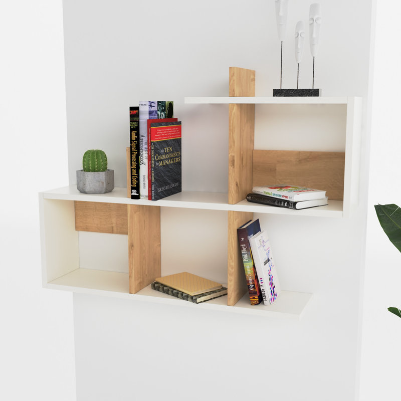 Tablette 4 pièces Dameika, Chêne blanc