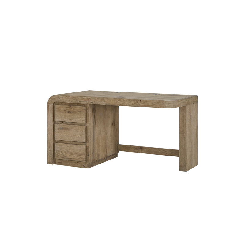 English Knotty Oak Junior Executive Desk