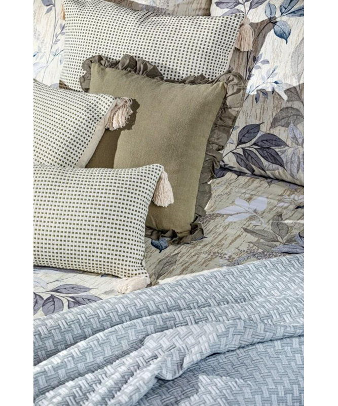 Futral Indoor / Outdoor Square Euro Cushion Cover, 60 x 60cm, Olive
