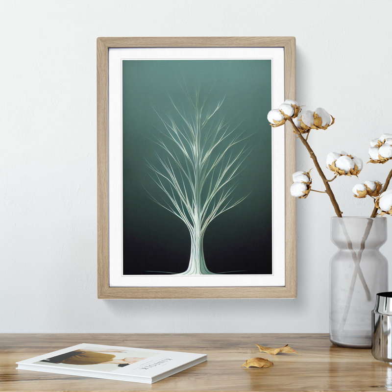 Ethereal Tree No.5 - Framed Print, 64cm H x 46cm W x 2cm D, Oak