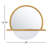 Daryll Metal Flat Mirror with Shelves