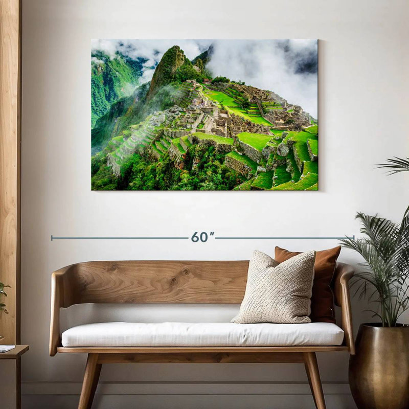 Lilie, ruines incas, Machu Picchu, H 30 po x l 45 po