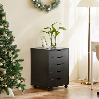 Coray 18.7'' Wide 5 -Drawer Mobile File Cabinet