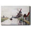 Windmills in Holland, 1871 - Toile tendue avec châssis-1090194426