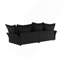 Canapé moderne noir 90,55 po Cloud