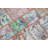 Vintage Rainbow Rug: Small Turkish Patchwork Rug Ideal for Bathroom and Boho Chic Decor