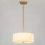 Luminaire suspendu tambour 3 lumières albâtre