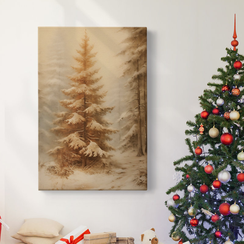 Art des Fêtes de Noël - Toile tendue avec châssis dxcvii, H 18 po x l 12 po
