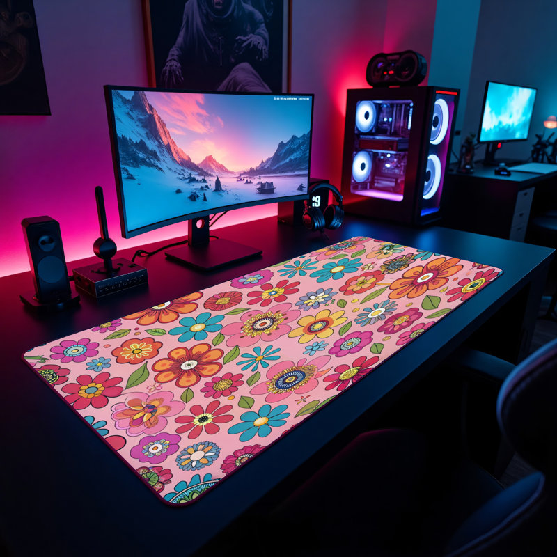 Polyester Desk Pad, 14.4x12.1