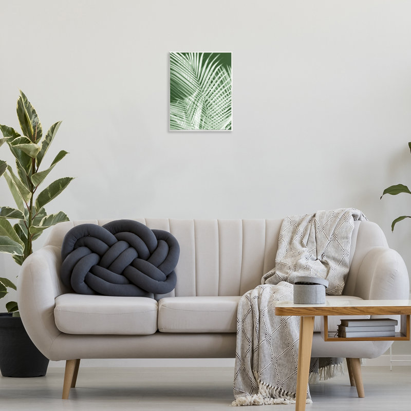 Green Palm Leaves Botanical MDF Wood Wall Art Plaque