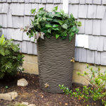 Good Ideas 50 Gallons Plastic Drainable Planter Rain Barrel