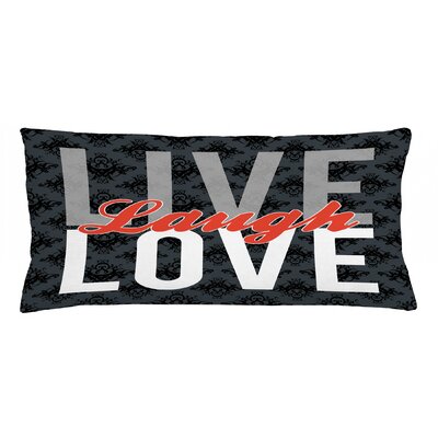 Live Laugh Love Indoor / Outdoor Lumbar Pillow Cover -  Ambesonne, min_35824_36x16