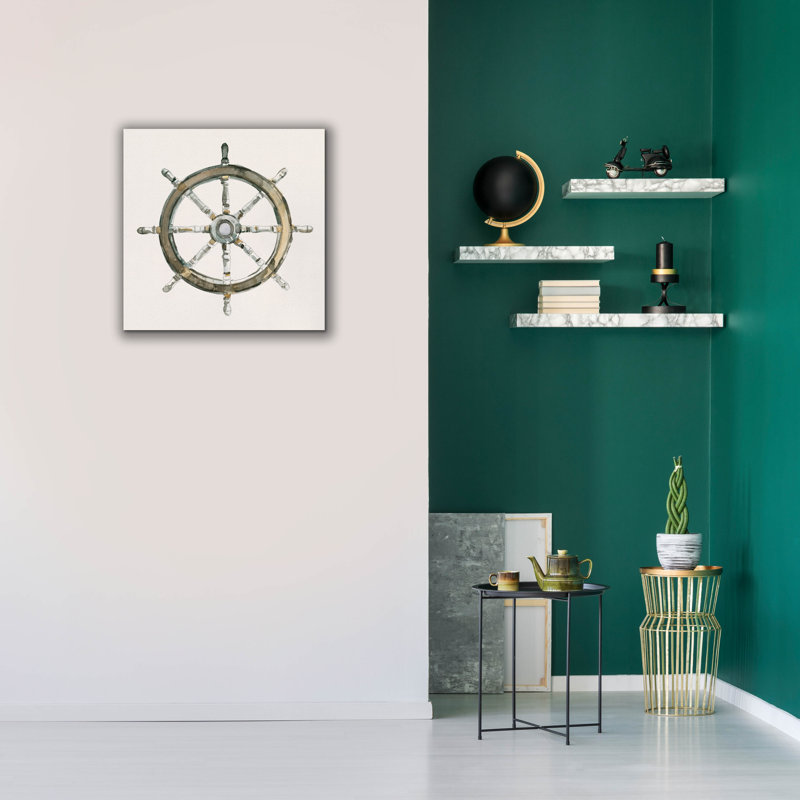Toile épique «At The Helm 1» par Emma Caroline, 26 po x 26 po, H 26 po x l 26 po