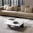 Simple natural marble creative coffee table