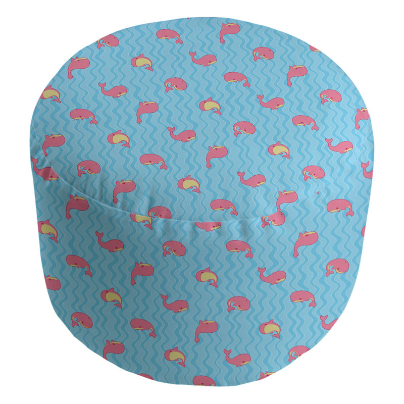 Repose-pieds Avicia, Bleu Maya / rose