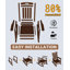 Ensemble de chaises berçantes surdimensionnées en PEHD pour adultes, tout confort-315073050