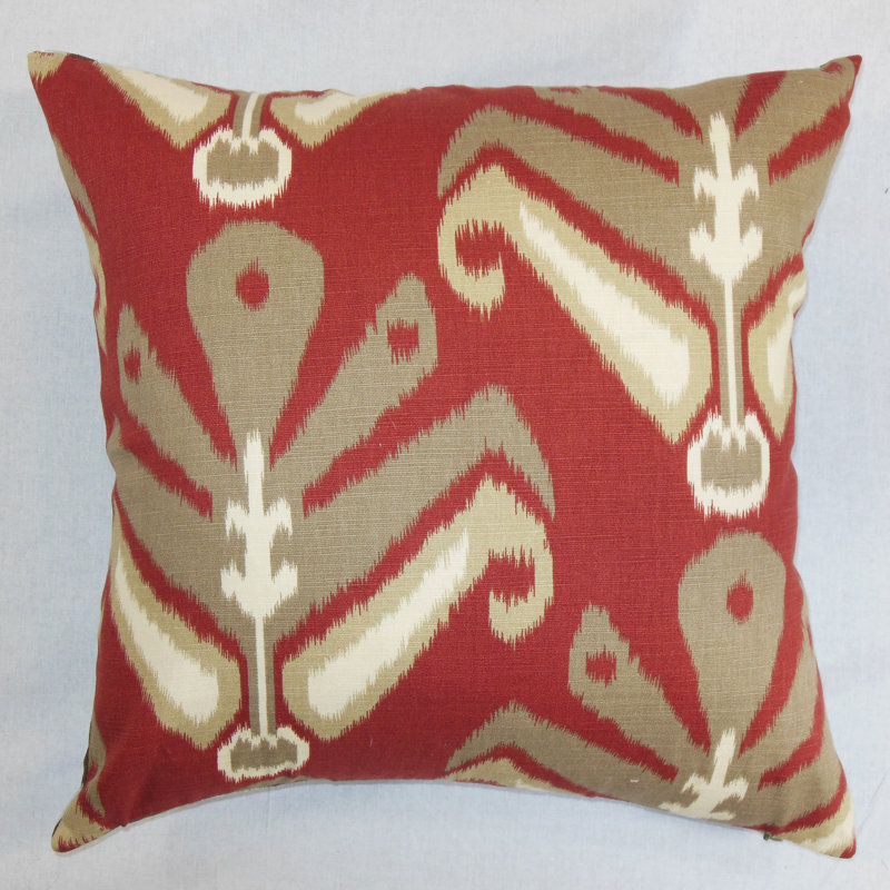 Coussin en coton sakon, Garance, 20 po x 20 po, Pas de remplissage