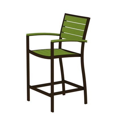 Chaise avec accoudoirs de comptoir POLYWOOD Euro