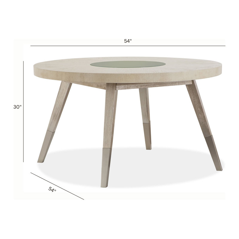 Round Dining Table With 4 Host Chairs, White, 5 Pieces: Table, 4 Chairs, White