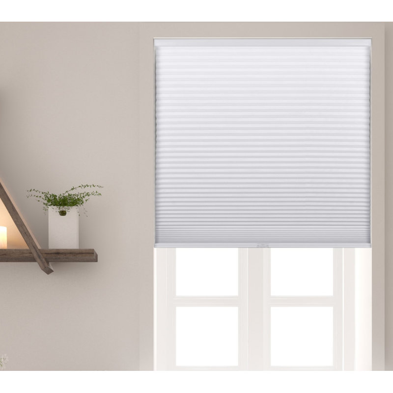 Blackout White Cordless Cellular Window Shade 29.5" x 60"