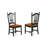9 Piece Modern Dining Table Set Includes a Rectangle Wooden Table with Butterfly Leaf and 8 Kitchen Dining Chairs, 42x78 Inch, Black & Cherry-892219368-862680906