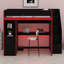 Lit mezzanine avec bureau et rangement Gaming