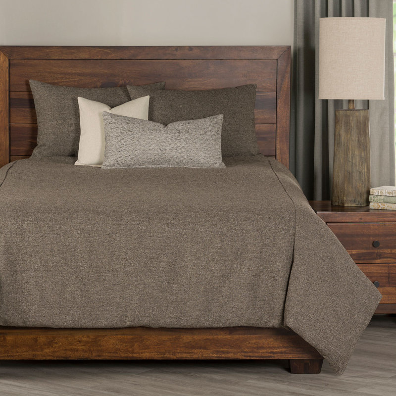 Belmont Nubby Homespun Duvet Cover and Insert Set with Accent PIllows, Twin, Turquoise