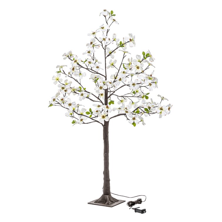 Indoor/Outdoor Electric Lighted Faux Dogwood Tree