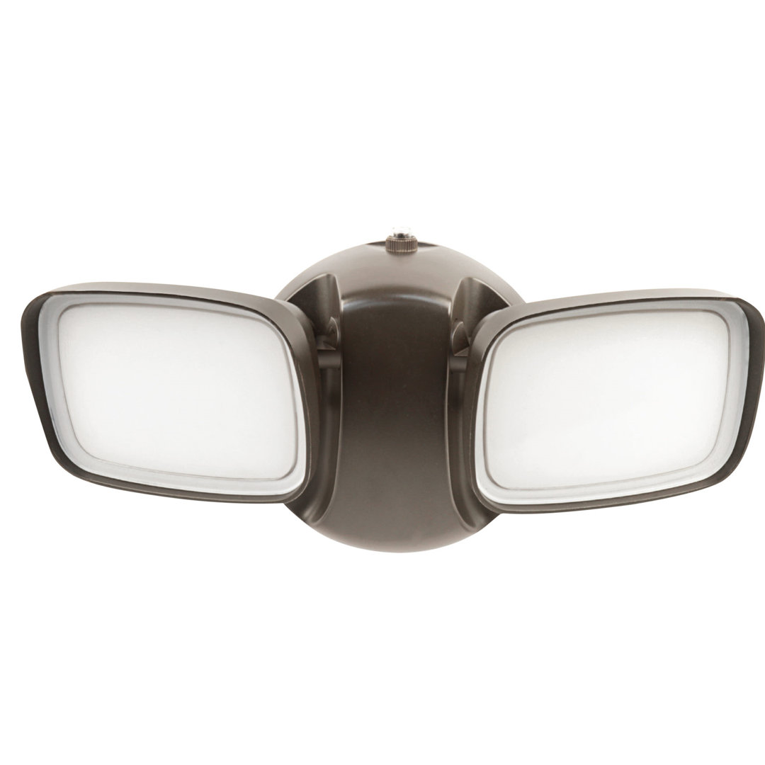 2 - Head LED Hardwired Dusk to Dawn Outdoor Security Flood Light FeitElectric Fixture 