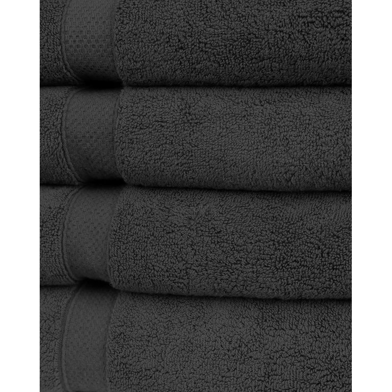 Cotton Bath Towel, Black